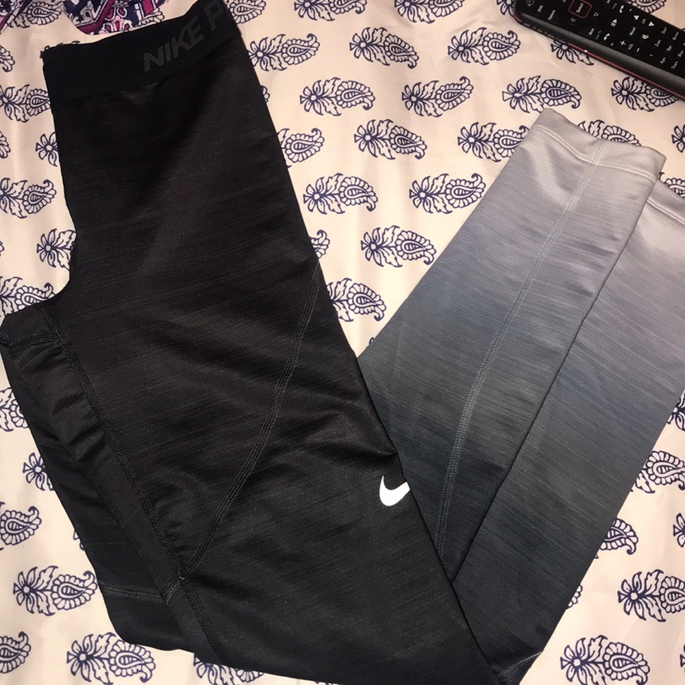 Nike Ombré Black-white Leggings small